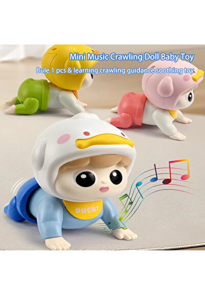 Choice دمية زحف من بلو ميوزيك، للأطفال من عمر 0 ​​إلى سنة، تعلم توجيه الزحف و...