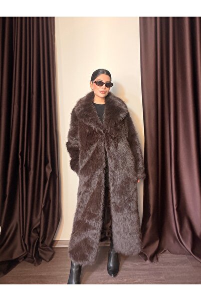 LOISY Blană artificială lungă premium pentru femei