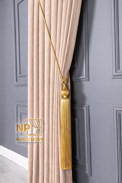 NP Narin Home Striped Gold Silver Vase Ceiling Brocho and Medium Ornament Set...