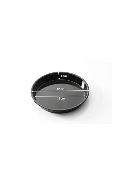 EminHome 42 cm Healthy Enamel Baking Tray Black Color