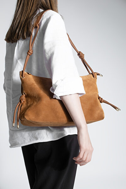 Marjin Geantă de mână și de umăr pentru femei din piele naturală, cu buzunar ...