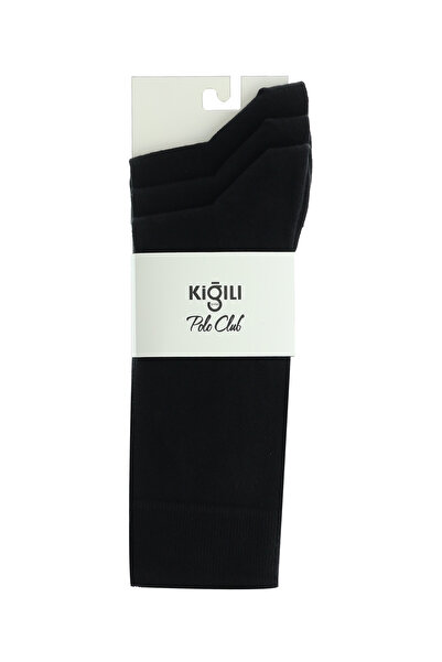 Kiğılı 3'lü Pamuklu Likralı Esnek Dikişsiz Çorap Seti