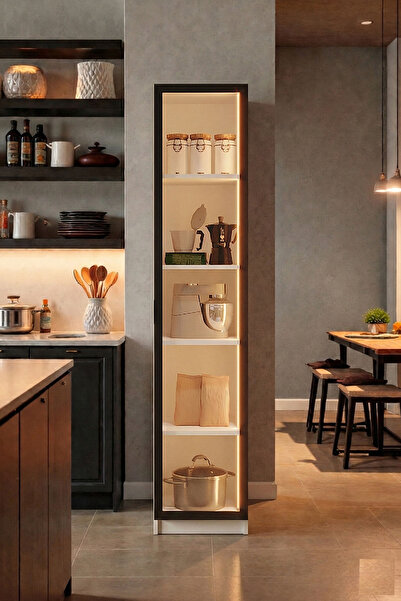 Avmpark Orea Tek Kapaklı Airfry Kiler Dolabı Çok Amaçlı Erzak Dolabı Beyaz