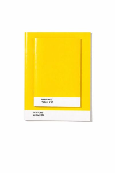 Pantone مجموعة كتيبات من قطعتين - دفاتر فاخرة - أصفر