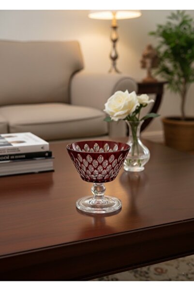 DECOSTYLE وعاء مزخرف بأرجل ملونة من ميسرا سعة 345 سم مكعب - وعاء متعدد الأغرا...