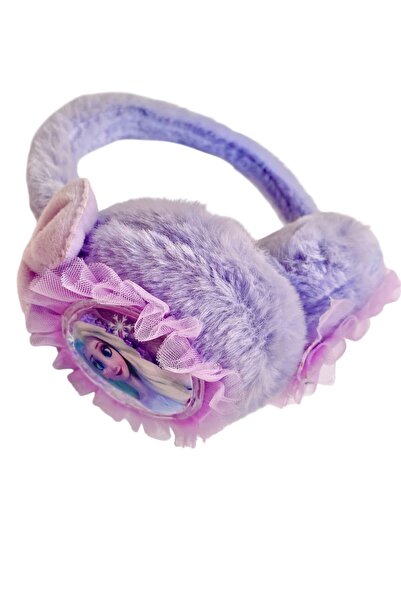 SHEKER HOME Căști pentru urechi pentru fete Elsa Frozen, din pluș cu paiete, ...