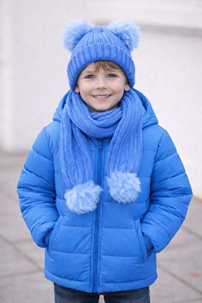 BEBEĞİME ÇORAP Set eșarfă cu pompon