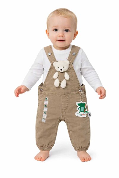 CROCODAYS Boy's Baby Jeans (Jeans) Salopet with Toy Badili (6/9/12/18) Months