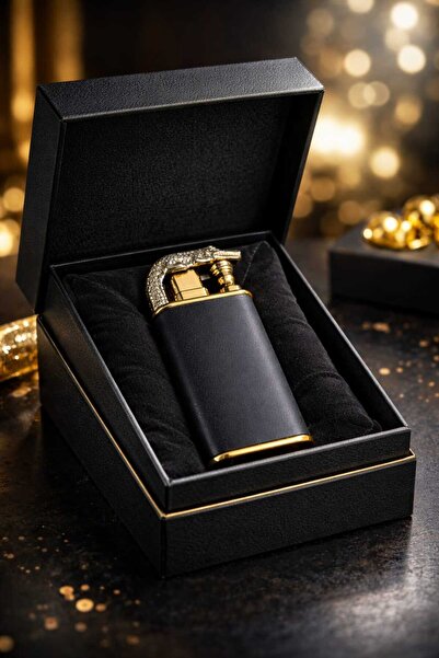 AYKE AKSESUAR Kişiye özel İsim Baskılı Timsah figürlü çift alev gazlı ejderha...