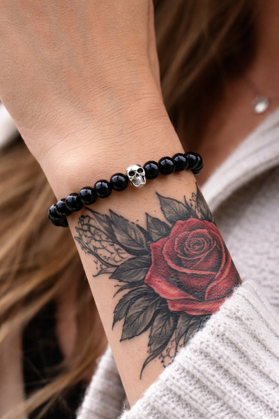 Alnis Atelier Onyx Natural Stone Bracelet |   Real Natural Stone Unisex Women...