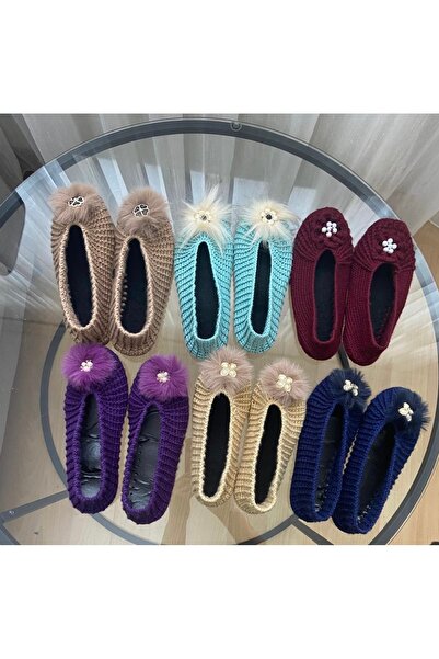 COOYEE El örgüsü ev babeti, çeyizlik patik, bohça için patik ince işçilikle ö...