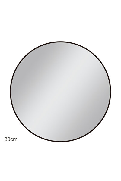 Aqua Drops Elegant Design Round Plain Bathroom Mirror 80cm