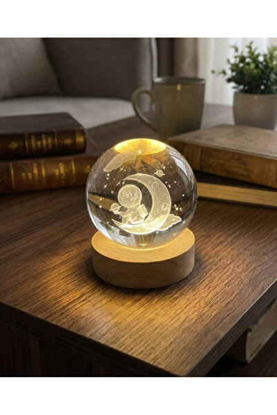 Aludra Craft Studio Kristal Led Işıklı Küre