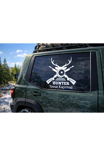 AlpiLeo Avcıya Özel Geyik Temalı İsimli ve Kan Grubu Hunter Team Oto Sticker ...