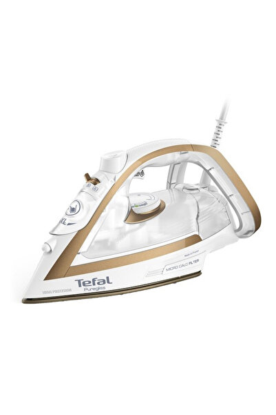TEFAL Iron Puregliss FV8042E0, 2900 W, 270 g/min, 270 ml, Vertical ironing, A...