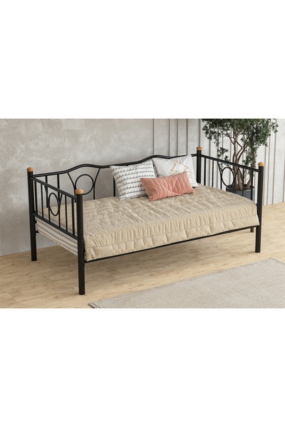 Vivense LARS METAL DİVAN KARYOLA, SİYAH, 90X200 CM