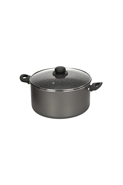 Lumenflon Marble Effect Aluminum Casserole with Lid 28cm