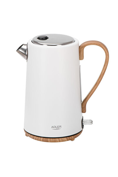 adler Electric kettle AD 1352, 2200W, 1.7 l, STRIX, Rotating base, Automatic shut-off, White