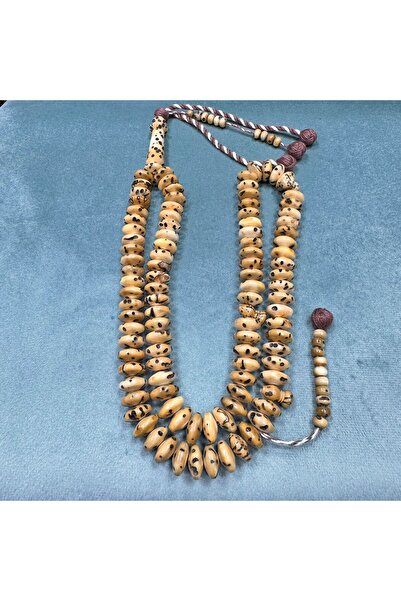 Generic The distinctive and rare wooden crossbeam rosary, 99 beads.