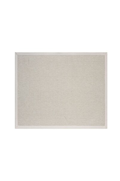 Vivense Bordürlü Hasır Dokulu Sisal Makine Halısı, Krem, 120X400