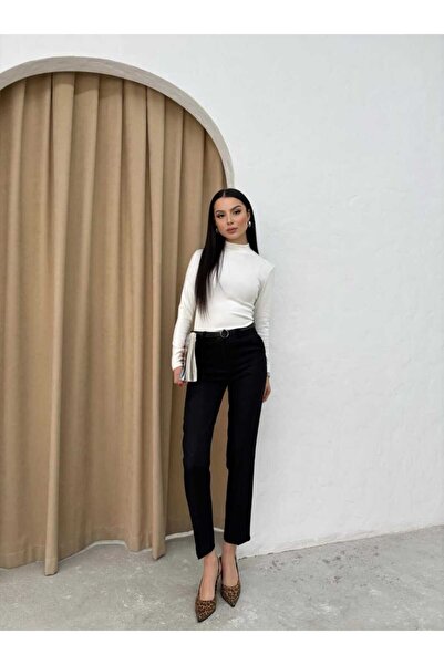 Butik Parla Kemer detaylı kumaş pantolon