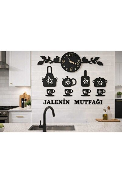 Genel Markalar Mutfak Duvar Saati ve Duvar Dekoru Set kişiye özel