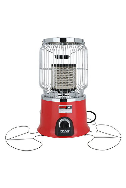 Edison Electric Heater, 2000 Watts, 2 Heat Levels - Red