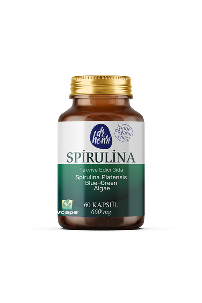 Dr.Henri Spirulina İçeren Takviye Edici Gıda 60 Kapsül
