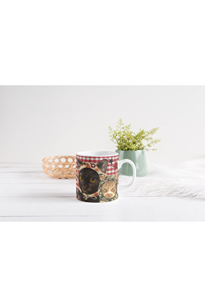 EYBaskı Tasarım Colorful Patterned Print Mug