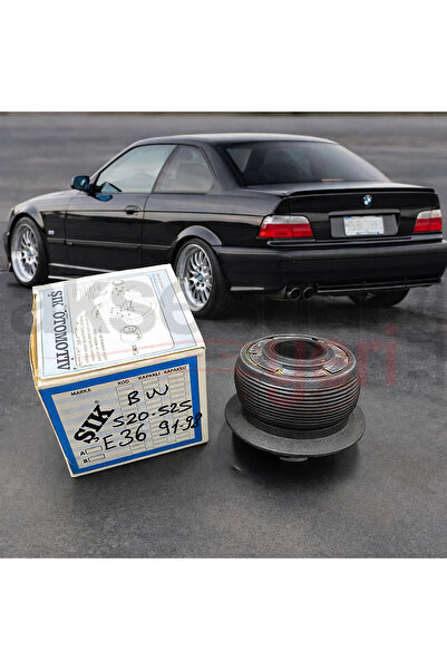 carlone Bmw 5 Serisi E36 91-98 Uyumlu Sabit Spor Direksiyon Göbeği Momo Tip