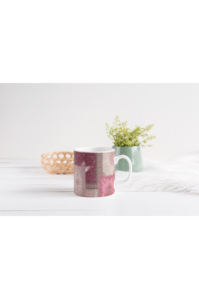 EYBaskı Tasarım Colorful Patterned Print Mug