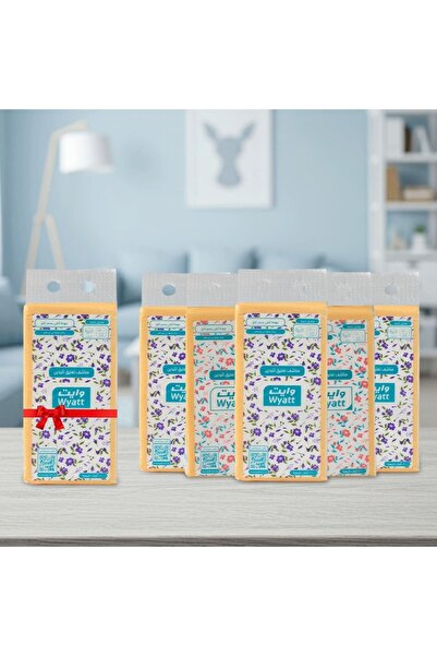 wyatt White Hanging Tissues, 6 Mini Hanging Tissues, 1200 Tissues, 4 Ply