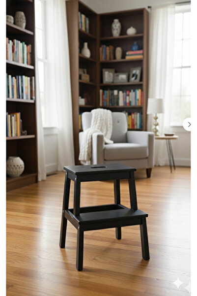 CNRWOOD Zelen Basamaklı Tabure