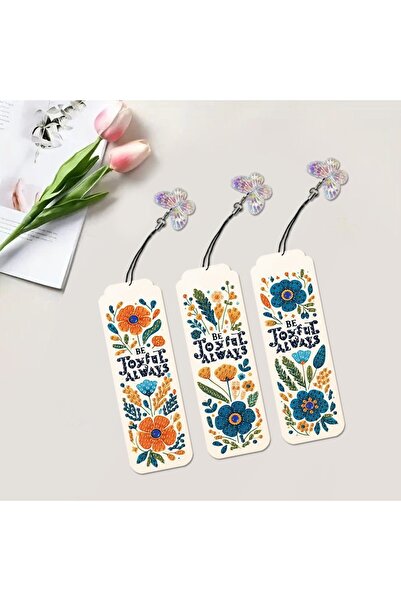 iğne izi 5D DIY Diamond Painting Bookmark – Set of 3 |   DIY Hobby Kit, Home & Office Use
