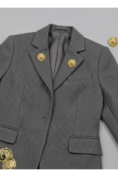 NESGO MODA Embossed Patterned Gold Metalized 18mm 28 Size 10 Pieces