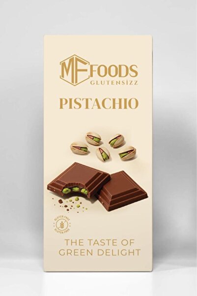 MF food Glutensiz Fıstıklı Tablet Çikolata 100 gr