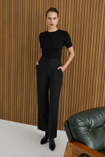 Aker Siyah Dokuma Pantolon