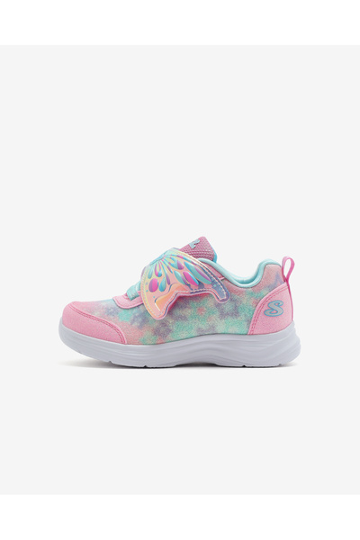 SKECHERS أحذية رياضية مضيئة باللون الوردي للفتيات الصغيرات من GLIMMER KICKS -...