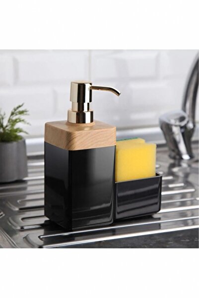 Evalins Süngerlikli Sıvı Sabunluk, Deterjan ve Sünger Organizeri – Tezgah Üst...