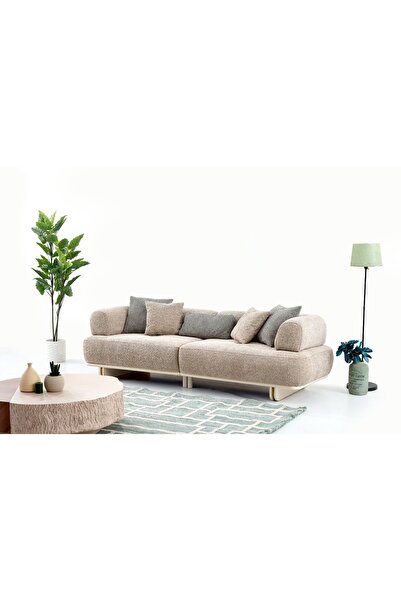 Vivense LADY ÜÇLÜ KOLTUK, SÜTLÜ KAHVE