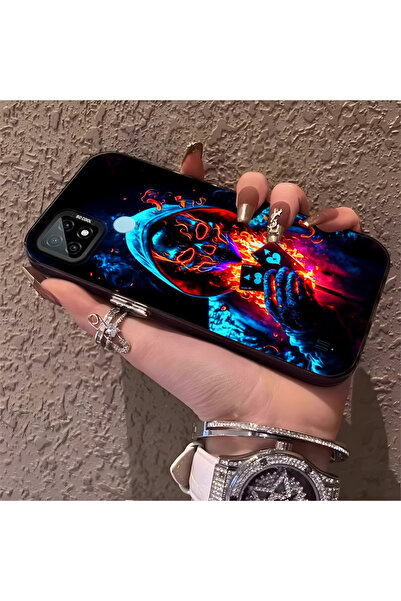 Hontinga حافظة هاتف متوافقة مع هاتف Realme C21، حماية للكاميرا، ظهر صلب مضاد ...