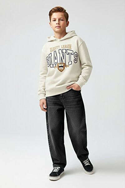 Dmb Relaxed Fit Wide Leg Boys' Jeans Denim Pants