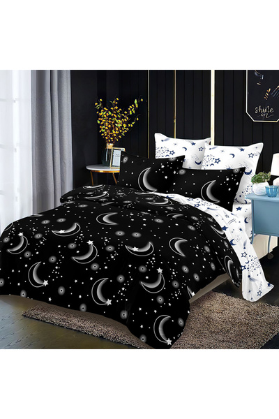 Pucioasa Bed linen with elastic for double bed 2 people Pucioasa, 6 pieces, Finet, DREAM-0349