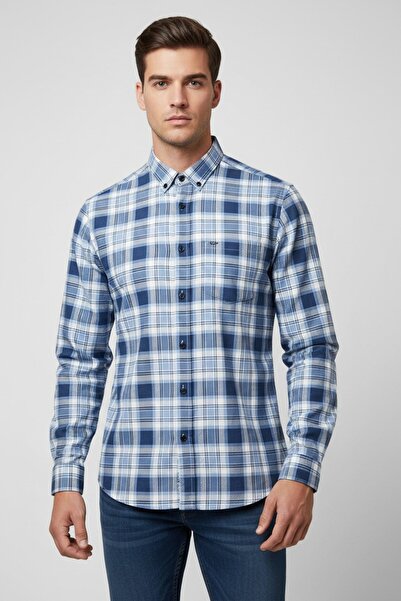 DİO Hitman Men’s Blue Checkered Casual Shirt