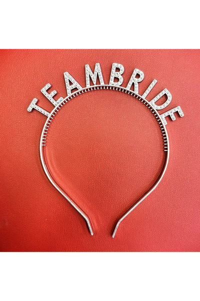 shopwave تاج فريق العروس باللون الفضي من البلاستيك – تاج العروس ووصيفة العروس