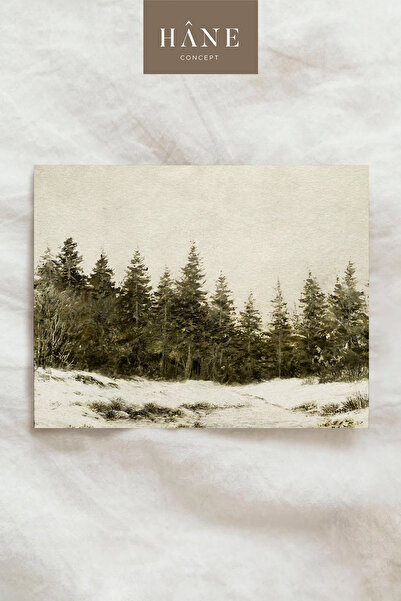 Hane Concept Vintage Forest Landscape Poster – Nature-Themed Decorative Wall ...