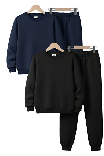FYK COLLECTİON Σετ αθλητικής φόρμας για αγόρια με 3 κλωστές, στρογγυλή λαιμόκ...