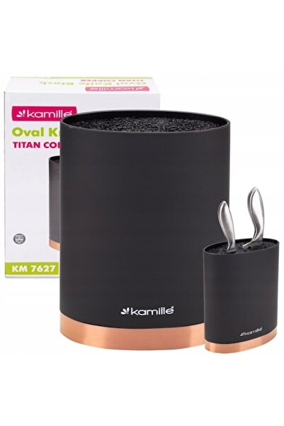 Kamille Knife holder – elegant block with detachable insert, 22 cm