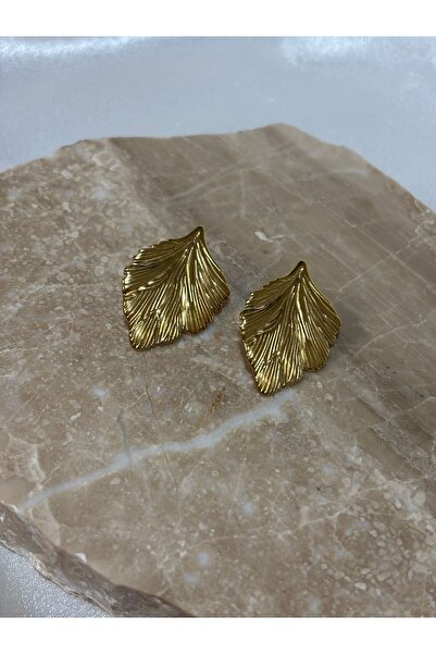 stainless steell Leaf Steel Earrings