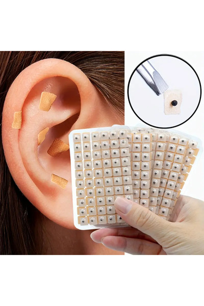 ZUMRANKA Akupunktur İğnesiz Kulak Tohumları - 60 Adet 1 Yaprak Vaccaria Masajı